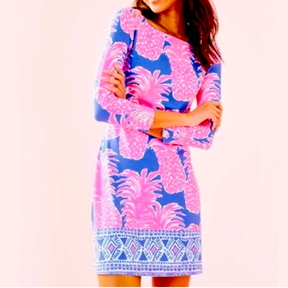 Lilly Pulitzer Sophie Dress Print Little Flamenco Size Large ECU Worn Once
